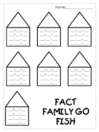 Fact Family Worksheets 1st Grade For Easy Math Family Worksheet Fact Family Worksheet Fact Families