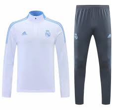Witamy w sklepie piłkarskim ambersport. Real Madrid 2021 22 White Training Suits Sweeatshirt Trouser Dosoccerjersey Shop