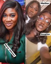 Mercy Johnson's daughters in matching gowns