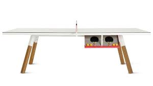 A Sleek Ping Pong Table You Won T Want To Hide In The Basement Contemporary Game Tables Ping Pong Table Innovative Furniture