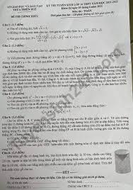 Đề thi được xây dựng với 30 câu hỏi trắc nghiệm, nội dung phù hợp và theo sát đề minh họa. Ä'ap An Ä'á» Thi Mon Toan Lá»›p 10 Tá»‰nh Thá»«a Thien Huáº¿ NÄƒm 2021 NÄƒm 2021