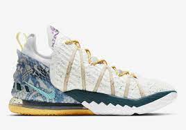 Performance footwear lebron 18 white/black/gold basketball shoe 'white/black/amarillo'. Nike Lebron 18 Reflections Flip Db8148 100 Release Info Sneakernews Com