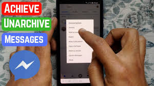 How To View Archived Conversations In Facebook Messenger Youtube