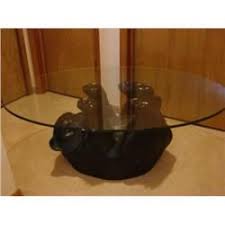 Black Bear Coffee Table W Glass Top Black Bear Decor Coffee Table Glass Top Table