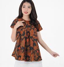 Modern, kantor, lengan panjang & pendek, kombinasi kain polos, pesta pernikahan, gemuk, terbaru. 30 Model Atasan Batik Wanita Terbaru 2021 Modern Stylish