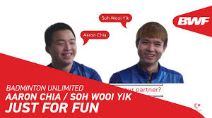 Details on where to watch it here. Badminton Unlimited Aaron Chia Soh Wooi Yik Just For Fun Bwf 2020 Youtube