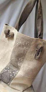 Knotted Handles Through Re Inforced Holes Make A Fabric Belt Tie Use A Scarf Sewing Bag Fabric Bags Bags