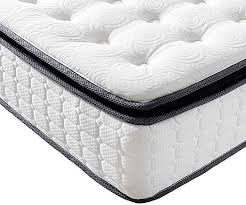 Vesgantti Pillow Top Series 10 6 Inch Innerspring Hybrid Queen Mattress Bed In A Box Medium Firm Plush Fe In 2020 Box Bed Pocket Spring Mattress Pillow Top Mattress