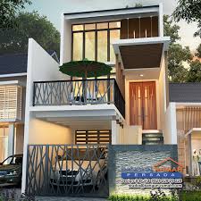 23 desain garasi mobil minimalis dengan pintu samping rumah: Desain Rumah 3 Lantai Di Lahan 5 X 20 M2 Brp 502 Desain Rumah Online