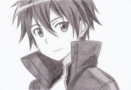  Kirito 3 Sketsa Anime Sketsa Gambar Anime