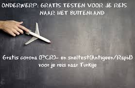 In dit bericht lees je er meer over. Gratis Corona Pcr En Sneltest Antigeen Rapid Naar Turkije