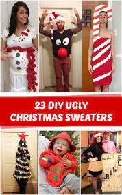 Diy Christmas Sweater 23 Diy Ugly Christmas Sweaters C R A F T