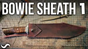 The balance and shape of this bowie knife ensure a perfect grip. Making A Leather Bowie Knife Sheath Part 1 Youtube