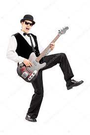 Euphoric Man Playing Bass Guitar Stock Photo By C Ljsphotography 45884427