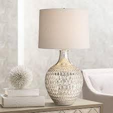 Amazing gallery of interior design and decorating ideas of mercury glass bedside lamps in bedrooms, girl's rooms, entrances/foyers by elite interior designers. Waylon Mercury Glass Table Lamp 9v793 Lamps Plus