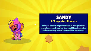 Sandy is a legendary brawler with moderate health and moderate damage output who can deal damage to multiple enemies at once with his wide. Brawl Stars Updates All Updates And New Brawlers In One Place