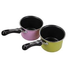 Introducing Colorful Life Carbon Steel Mini Chocolate Milk Sauces Cuisine Pan Picnic Pot Green Pink At Ra Camping Cooking Utensils Pots And Pans Sets Mini Milk