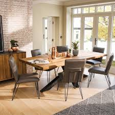 Navarro Star Oak Dining Table 6 Bron Chairs Barker Stonehouse Dining Room Furniture Sets Oak Dining Room Furniture Oak Dining Room Set