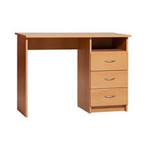 Trendiger schreibtisch in hochglanz weiß. Schreibtisch Nikki Mit 3 Schubladen 148 00