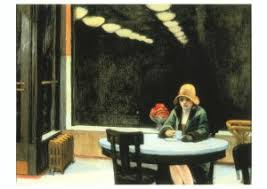 Automat , 1927 von Hopper Edward Kunst Postkarte und Museum Shop;  Kunstkarte kaufen.