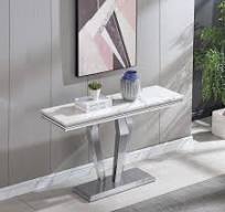 Amazon.com: 46.85'' Console Table,Modern Marble Entryway ...