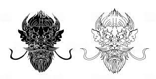 Chinese Dragon Face Tattoo Hand Drawn Zentangle Style Chinese Dragon Dragon Face Chinese Dragon Chinese Dragon Tattoos