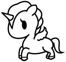 Resultado De Imagen Para Kawaii Unicorns Black And White Draws