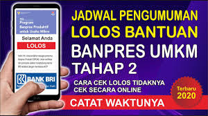Pencairan banpres blt umkm rp2,4 juta untuk nasabah pnm mekaar tahap kedua sudah sementara berlangsung. Kapan Pengumuman Bantuan Umkm Tahap 2 Catat Waktunya Youtube