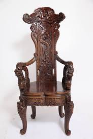 Only 1 available and it's in 1 person's cart. Chinese High Back Carved Wood Chair Armchair Sold At Auction On 17th March Bidsquare
