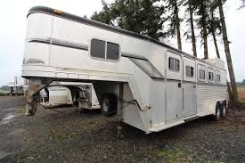 Horse trailer weights can vary widely based on the material used for construction (steel vs. 1996 Featherlite 4 Horse Gooseneck All Aluminum Rear Tack Horse Trailer Near Me