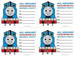 Free Thomas The Train Birthday Printables Free Printable Thomas And Friends Birthday Invitations With Images Train Birthday Invitations Thomas Train Birthday Train Birthday Party Invitations