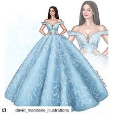 Cinderella Aish Dress Design Drawing Fashion Illustration Dresses Fashion Drawing Dresses