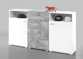 Maja mobel shino sideboard 180 1x46x109 1cm piure nex pur box sideboard 180 x 77 3 x 48 cm weiss matt inneneinrichtung hufnagel einfach. Sideboard Kommode Perf Highboard Anrichte Gross Breit Weiss Grau Beton 180 Cm Ebay
