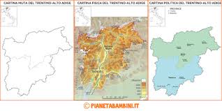 Find the tailor made campsite or holiday village for you by using the filters, choose the geographic area: Cartina Muta Fisica E Politica Del Trentino Alto Adige Da Stampare Pianetabambini It
