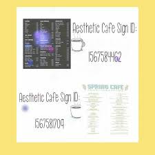 Roblox id cafe sign chilangomadrid com chilangomadrid com. White Star Bloxburg Menu Codes 2021 Bakery Menu Decal Bakery Menu Cafe Sign Custom Decals Fastest Updated Bloxburg Codes 2021