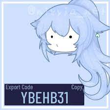 Cute Pastel Blue Hair Gacha Club Club Outfits Club Hairstyles Club Design