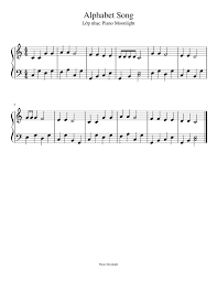 Dltk's educational activities for kids alphabet ideas: Alphabet Song Sheet Music For Piano Solo Musescore Com