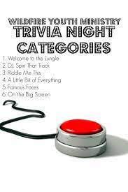 Food & drink trivia · science trivia · bible trivia · kids trivia · history trivia · video games trivia · football trivia. Charleston First Church Of God Here Is He Categories For The Trivia Night Tonight It Starts At 5 And It S Going To Be Fun Hope You Can Make It Facebook