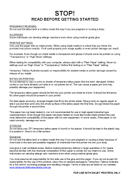 You're ready to jump into the fake tattoo game, and you want to impress tiktok with your new. Diy Temporary Tattoo Paper Instructions For Inkjet Printers By Tracey Haas Issuu