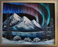 Image result for northern lights bob ross