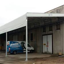 Ideali per portici e verande, garantiscono la chiusura totale laterale il telo interno in cristal resiste a freddo, vento e pioggia; Tettoie In Pvc Monoroof Capannoni Mobili Coperture Industriali
