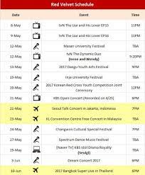 They were able to find ways to break down the flour in the. Red Velvet S Schedule Red Velvet Amino