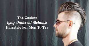 Slicked back style for a beach party. The Coolest Long Undercut Mohawk Hairstyle For Men To Try