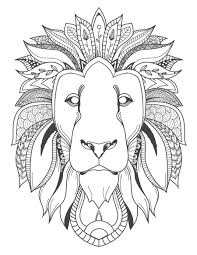 Pin On Felins Pages De Coloriage Chat Lion Tigre Cat Tiger And Other Feline Adult Coloring Page