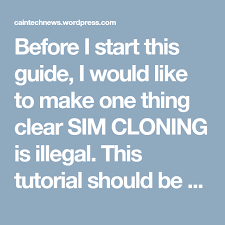 My reason is that my sim card is physically worn out, it would only take while before it gives. How To Make A Cloned Sim Card Sim Cards Electronics Basics Sims