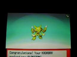 kadabra evolving into alakazam youtube