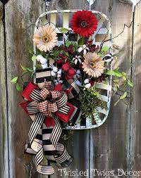 Tobacco Basket Decor Cotton Boll Decor Farmhouse Wall Decor Rustic Decor Tobacco Basket Decor Basket Decoration Baskets On Wall