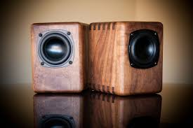 Wolf S Pc Sprite And Voxel Subwoofer 2 1 S In Walnut Techtalk Speaker Building Audio Video Discussio Diy Bluetooth Speaker Wood Speakers Speaker Projects