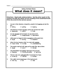 Nouns And Language Printables For Elementary School Teachers Context Clues Reading Comprehension Worksheets First Grade Reading Comprehension