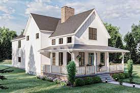 House Plan 963 00456 Modern Farmhouse Plan 2 627 Square Feet 3 Bedrooms 2 5 Bathrooms In 2021 Modern Farmhouse Plans Farmhouse Plans Narrow Lot House Plans